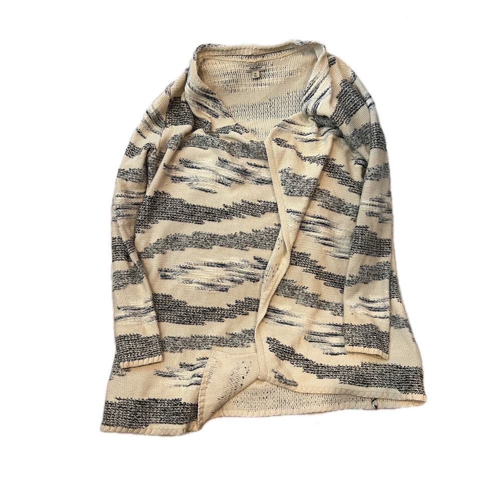 Lucky Brand Beige Gray Knitted Shawl Womans Med